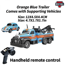 RC Truck Autíčko 1: Měřítko 64 Modré se světly 2,4 GHz dálkové ovládání