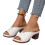 Willtoo Women's Square High Heel Open Toe Sandals 1 Pair 1