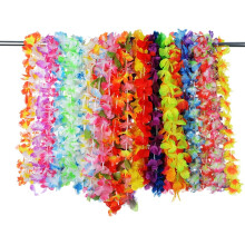 Festtillbehör till stranden, 36 st, Hawaiianska leis, Luau-festdekorationer, 105 cm, flerfärgade, bleknar inte, vackert tygmaterial