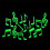 Φύλλα βινυλίου που φωσφορίζουν σε σκοτάδι, αυτοκόλλητο βινύλιο χειροτεχνίας για 1