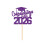 Glitter taarttopper voor afstuderen 5,9 inch 1 stuk 1