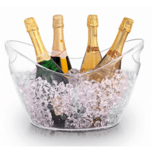 Ice Buckets for Parties, Champagne Buckets,Ice Bucket Bowls,Large Clear Acrylic IceTub for Parties,Mimosa Bar Supplies,Beer,Beverage&Drinks
