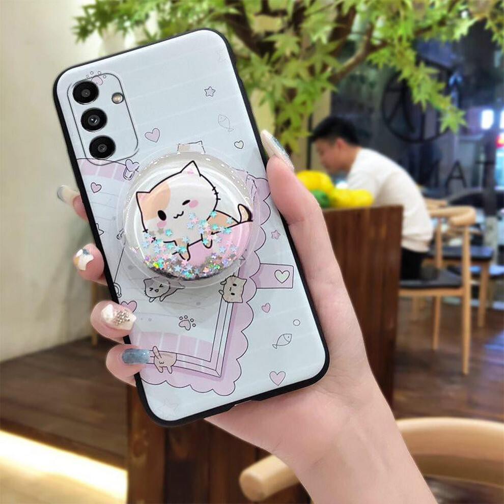 Phone Case Compatible With Samsung Galaxy A14 5G/4G/Sm-A146p Â Tpu Kickstand, Anti-Knock, Lens Protection, Dirt-Resistant, Quicksand Design 9482726230144
