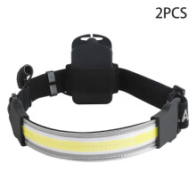 Wetterfeste Outdoor-Stirnlampe, 220-Breitwinkelbeleuchtung, verstellbares, komfortables Kopfband, 3 Helligkeitsstufen (weißes Licht),