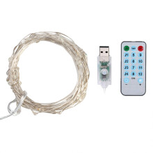 USB-drevne stjernelys, nedsenkbare, kalde hvite fargelyslenker for innendørs/utendørs bryllupsfestdekorasjon (10M)