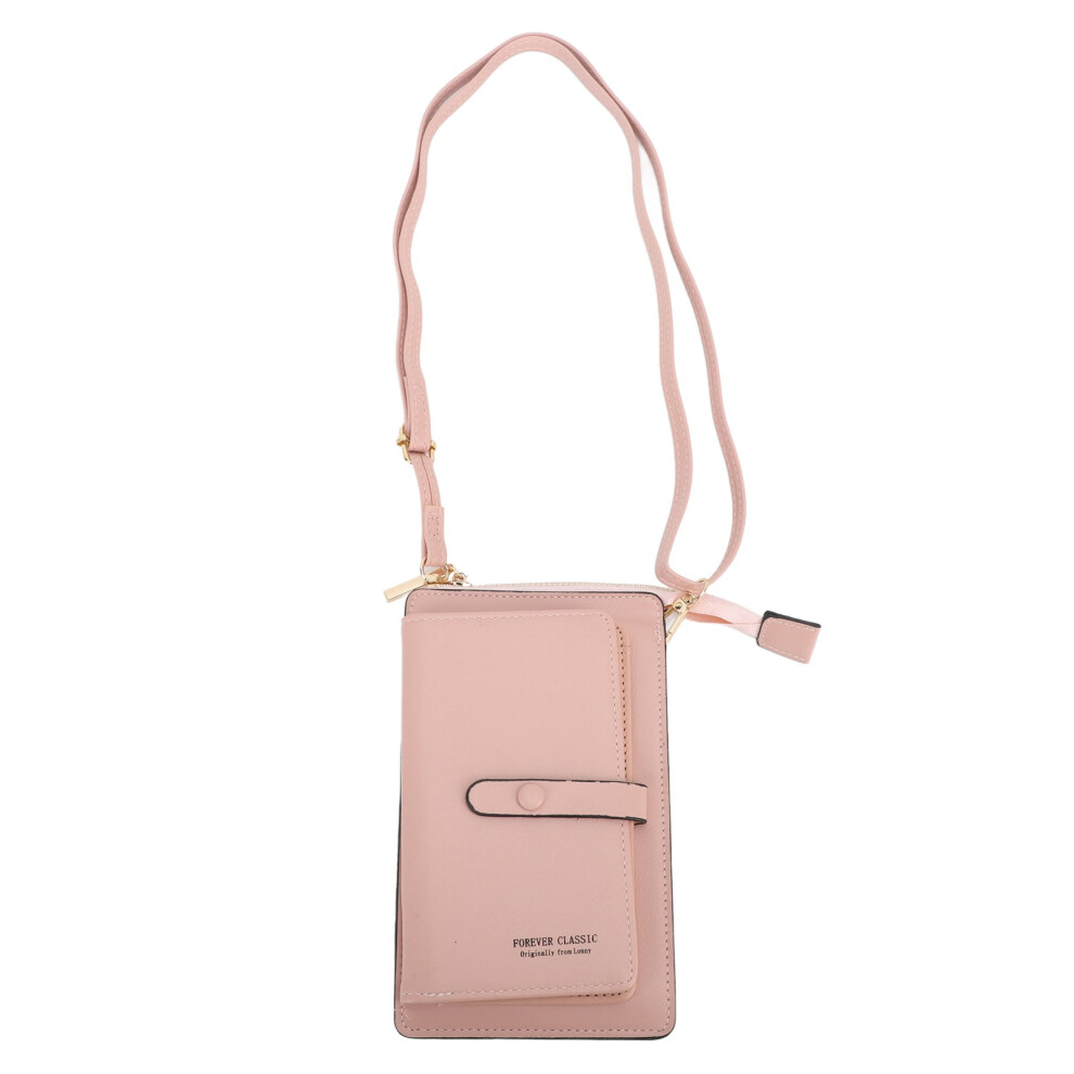 Faux Leather Crossbody Bag For Women, Touch Screen Cell Phone Purse With Rfid Blocking And Adjustable Strap, Small Crossbody Clear Phone Window 9083649825730
