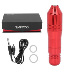 Tattoo Kit, Comfortable Grip With Low Noise For Extended Use, Strong Motor And Adjustable Needle Length, Ethylene Oxide Sterilized Cartridge Needles