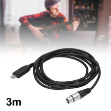 USB to XLR Female Microphone Cable 3m/9.8ft Plug & Play