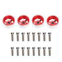 Jante durabile cu butuc roată pentru mașină RC, diametru 2,2 in, construcție metalică pentru modele AXIAL SCX10 90046 Traxxas D90HSP Redcat HPI
