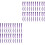 100Pcs Practical Purple Plastic Wedges for Dentist Use 3