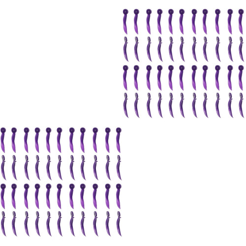 100Pcs Practical Purple Plastic Wedges for Dentist Use 2