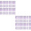 100Pcs Practical Purple Plastic Wedges for Dentist Use 6