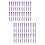 100Pcs Practical Purple Plastic Wedges for Dentist Use 7