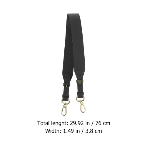 Black Bag Shoulder Strap Wide Adjustable Replacement Belt 1