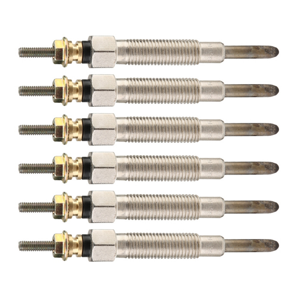 6Pcs Diesel Glow Plugs For Nissan Patrol Y60 4.2 Diesel Ute Tractor 7621393219928