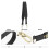 Black Bag Shoulder Strap Wide Adjustable Replacement Belt 5