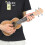 Μίνι Ukulele 21 ιντσών με πλαστικό δέσιμο, δεμένο πάνω μέρος, πίσω μέρος και ταστιέρα, 4