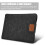 Capa para laptop com design moderno e fino para dispositivos de 13 polegadas, capa de feltro com acabamento elegante e forro impecável, resistente e 4
