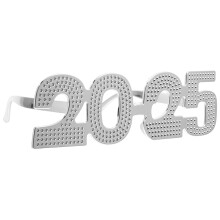 ABS 2025 Partybrille Für Neujahrsfeiern Silberfarben Leicht