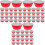 300Pcs Food-Grade Red Cupcake Liners Baking Cups with Striped Design 4