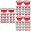 300Pcs Food-Grade Red Cupcake Liners Baking Cups with Striped Design 7
