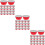 300Pcs Food-Grade Red Cupcake Liners Baking Cups with Striped Design 10