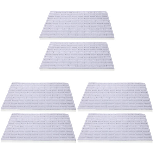 6Stk Graue Schmuckkasten Einsätze Für DIY Ringe Organizer