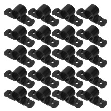 50Pcs Plastic Pipe Support Clips Heavy Duty Wall Mount Ceiling Black