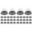 100Pièces Boîtes Dessert Noir PP Pet Couvercle Pour Gâteaux Mini 1