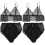 2Sets Elegantes Damen Slip Set Mesh Spitze 1