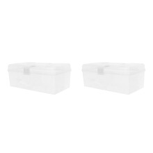 2Pièces Boîte À Médicaments Blanche En Portable Avec