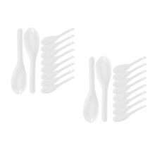120Pièces Ensemble Couverts Jetables Blancs Usage
