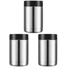 3Pièces Isothermes Acier Argent Pour Usage