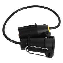 7-poliger US-zu-EU-Anhängersteckeradapter, langlebig, sicher, Doppelkopf