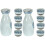 2Sets Classic Ceramic Japanese Sake Set with Decorative Sake Cups Kit 4