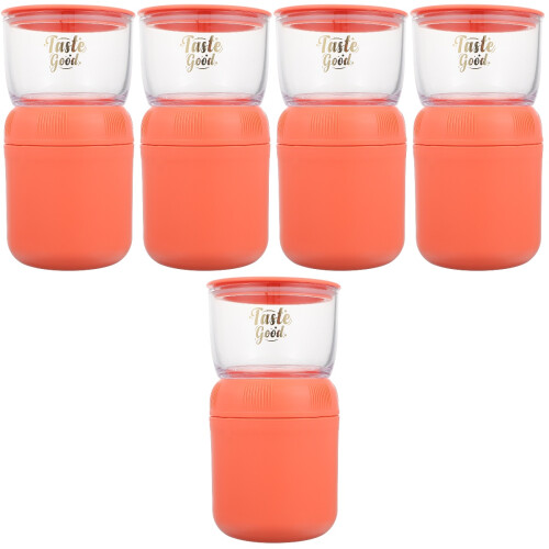 5Sets Roze Kind Ontbijtbeker Met En Gecertificeerde Materialen 1