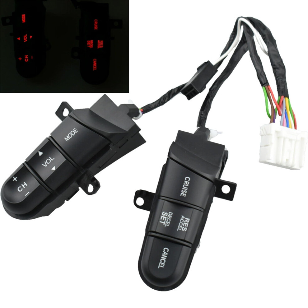 Cruise Control Switch Button Compatible With Honda Fit 2008Â2013, City & Civic 2008Â2014 (Replaces 36770-Sna-A12) 9136381509755