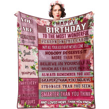 Presente de aniversário para mulheres, presentes de aniversário para mães, presentes femininos, aniversário único de 80, 70 e 60 anos (50 x 60