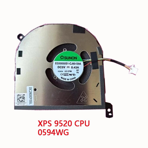 Ανεμιστήρας ψύξης CPU GPU για φορητό υπολογιστή XPS15 9500 9510 9520Precision5550 5560 5570