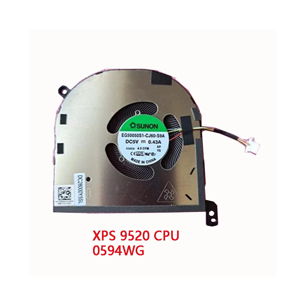 Laptop Cpu Gpu Cooling Fan For Xps 15 9500 9510 9520 Precision 5550 5560 5570 9136381510706