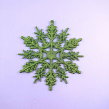 Wanddecoratie, vormgeving en vakmanschap: De drie sneeuwvlokken zijn vormgegeven met glitters die schitteren in het licht en verkrijgbaar zijn in