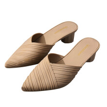 Willtoo comfortabele kittenmuiltjes met lage hak, spitse neus en gesloten neus voor dames, instappers, elegante casual schoenen