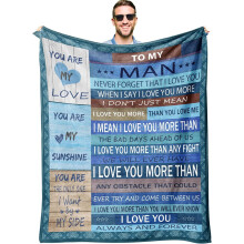 Manta de presente para irmão mais velho (152 x 203 cm) – Compatível com todas as camas, presente de aniversário da irmã para o irmão.