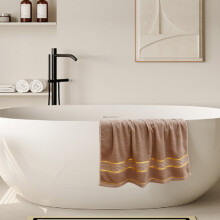 Luxuriöses Baumwoll-Badetuch mit Karomuster, ultraweich und hoch saugfähig, extra dick für Erwachsene, ideal für Strand und Dusche.