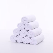 Torkhandduk, mikrofiberabsorberande hårhandduksset för barberare, skönhetssalong, städning och daglig städning, 10-pack vit