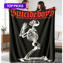 Suicideboy Theme Flannel Blanket Soft Warm Durable