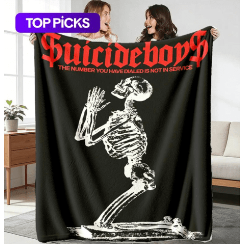 Suicideboy Theme Flannel Blanket Soft Warm Durable