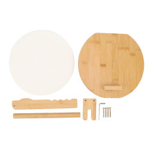 Tortilla- und Naanpresse aus Holz – 50 Backpapierbögen, Mehrzweck-Teigpresse für Pizza, Scones und mexikanische Tortillas