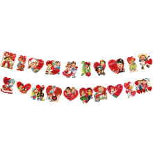 Grobro7Vintage Kaartkoord met 10 patronen, Valentijnsdagcadeaus voor wanddecoratie