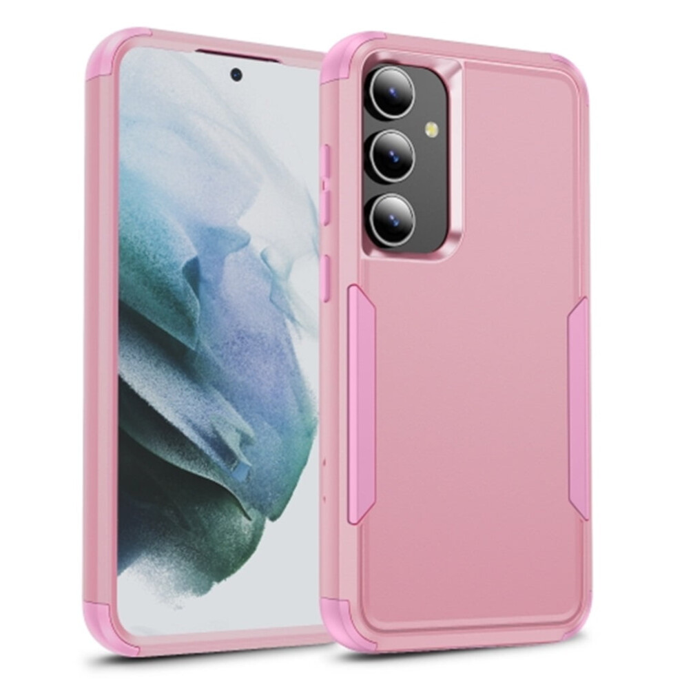 Heavy Duty 3-Layer Bumper Case For Samsung Galaxy S25 5G (6.2"), Shockproof, Dropproof, Full Rubber Armor, – Compatible With Galaxy S25 (5G) Pink 9482726230885